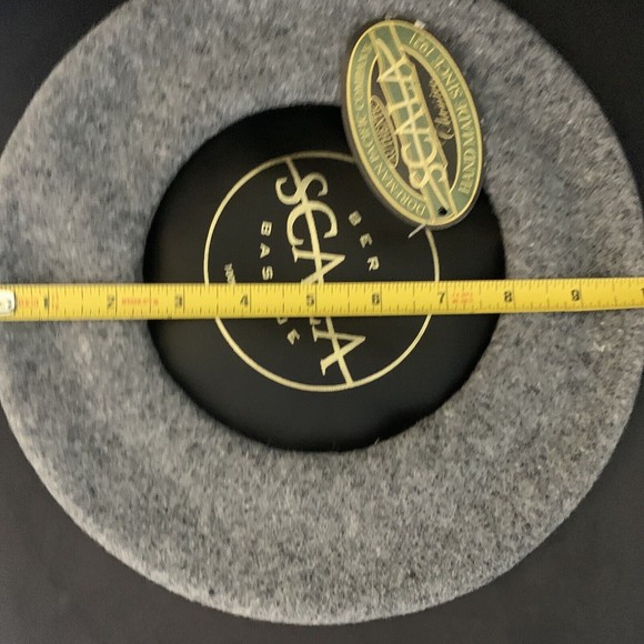 Vintage grey scala Basque Beret 100% Wool made in czech republic read descriptio - Picture 12 of 15